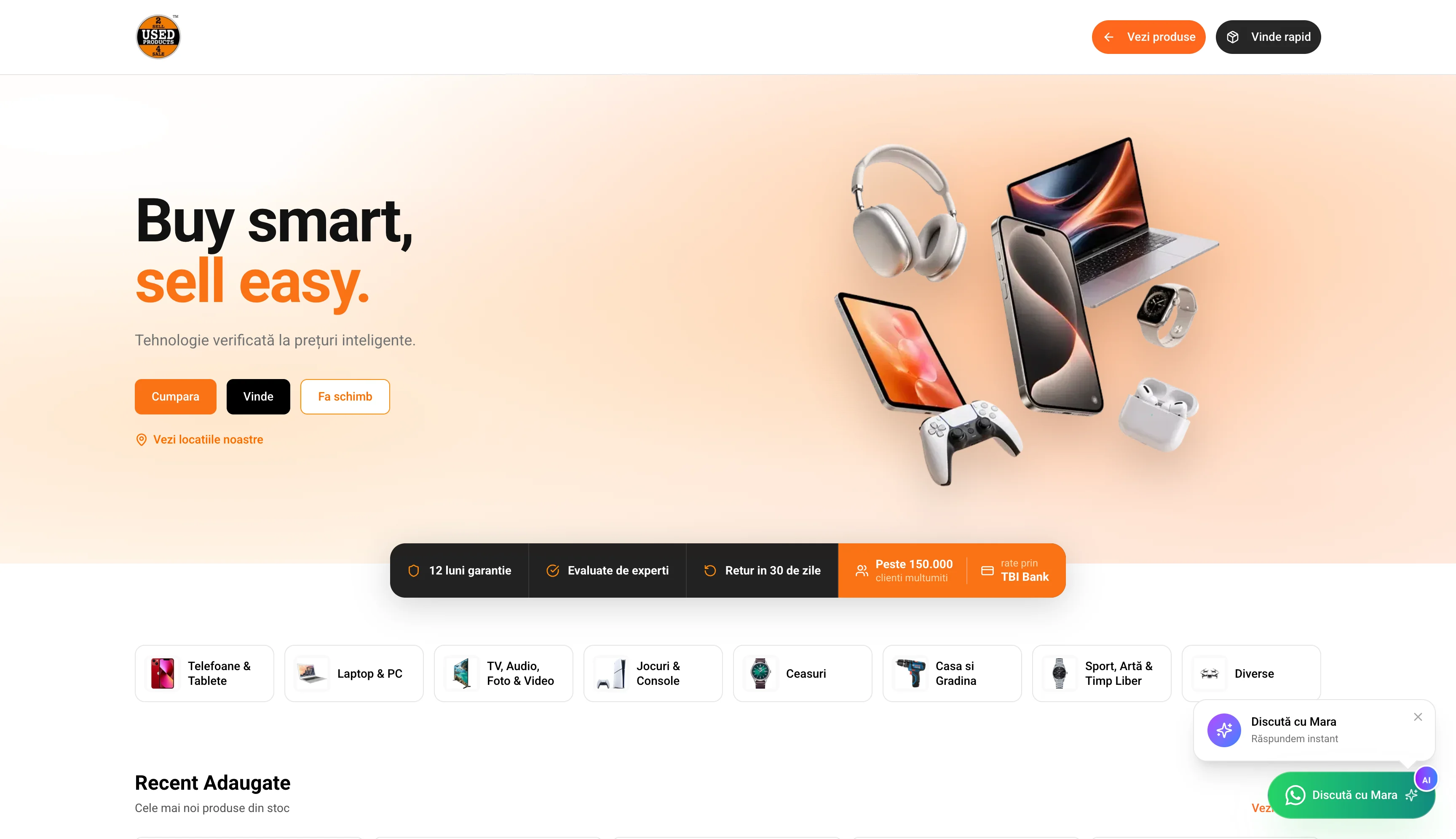 UsedProducts România - live site